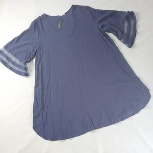 NWT New Ekouaer 3/4 Bell Sleeve A-line Dress